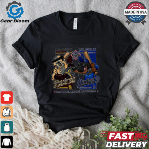 Official American League Divisional San Diego Padres vs Los Angeles Dodgers mascot shirt