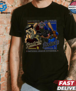 Official American League Divisional San Diego Padres vs Los Angeles Dodgers mascot shirt