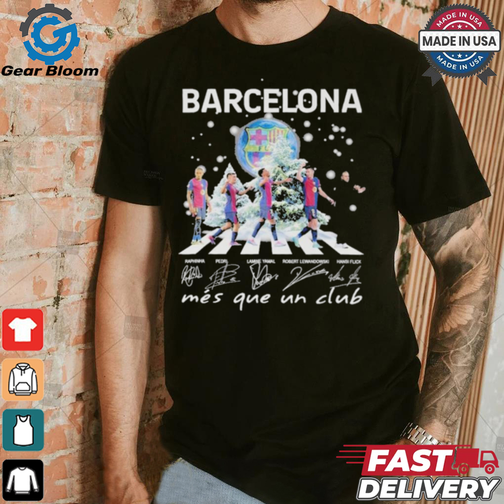 Official Barcelona FC 2024 Christmas Mes Que Un Club T Shirt Official Barcelona FC 2024 Christmas Mes Que Un Club T Shirt