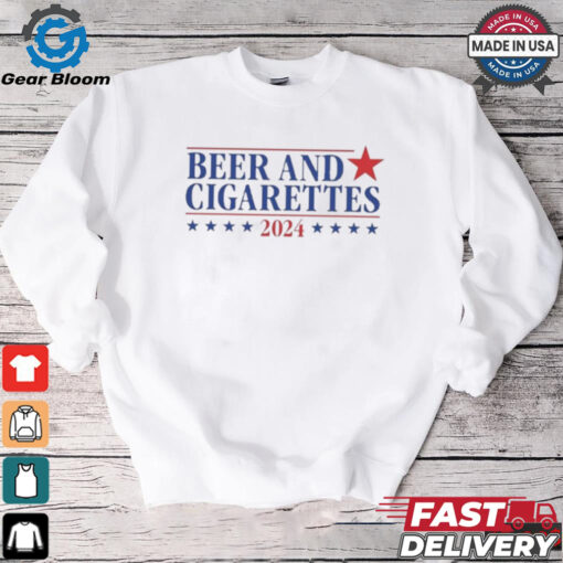 Official Beer And Cigarettes ’24 t shirt