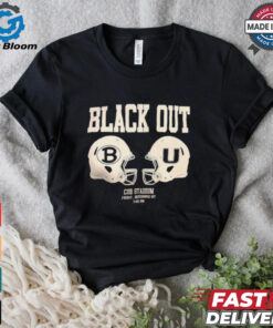 Official Black Out Cub Stadium Friday Nov 1st Helmet Brenham HS Football t shirt