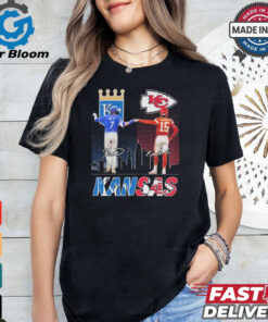 Official Bobby Witt Jr X Patrick Mahomes Kansas 2024 T shirt