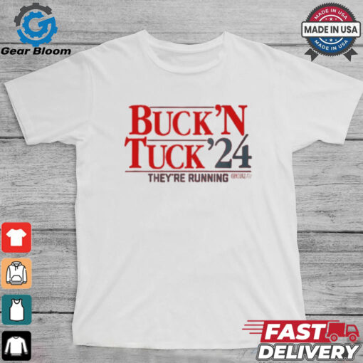 Official Bucky Irving And Sean Tucker Buck ‘N Tuck ’24 They’re Running Tampa Bay Buccaneers NFL 2024 t shirt