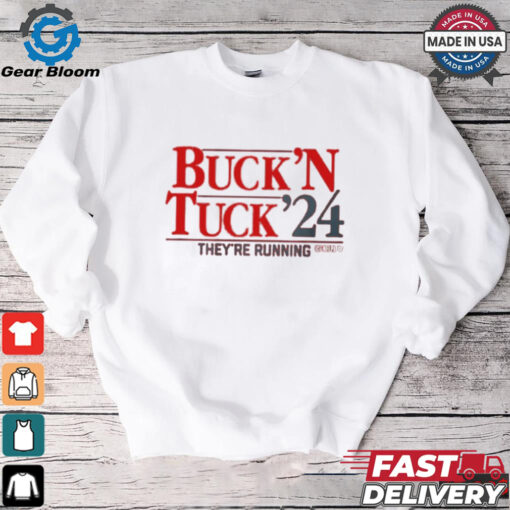 Official Bucky Irving And Sean Tucker Buck ‘N Tuck ’24 They’re Running Tampa Bay Buccaneers NFL 2024 t shirt