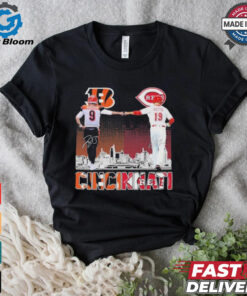 Official Cincinnati Bengals 2024 Joseph Burrow Cincinnati Reds Joey Votto T Shirt