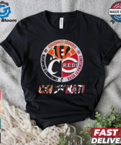 Official Cincinnati Bengals Reds Bearcats City Of Champions Logo 2024 T Shirt