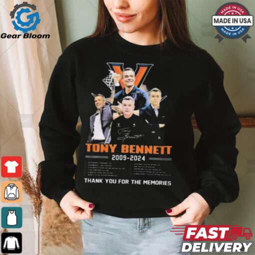 Official Coach Tony Bennett 2009 2024 Thank You For The Memories Signature shirt