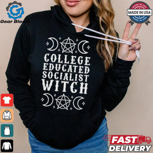 Official College Educated Socialist Witch Shirt