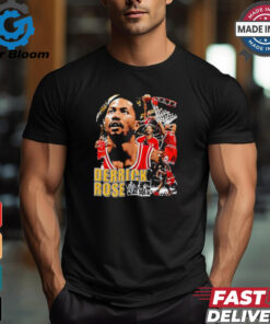 Official Derrick Rose Chicago Bulls basketball graphic shirt