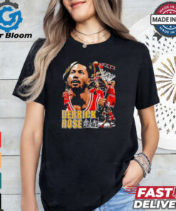 Official Derrick Rose Chicago Bulls basketball graphic shirt