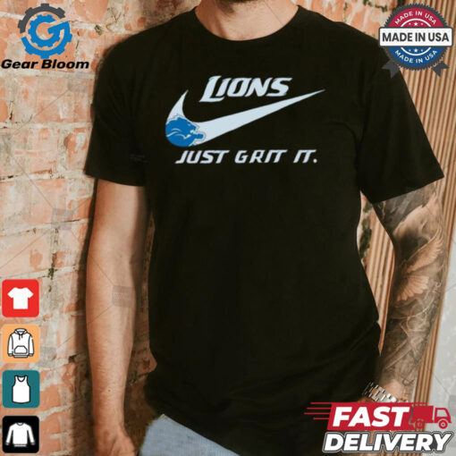 Official Detroit Lions X Nike Just Grit It Shirt