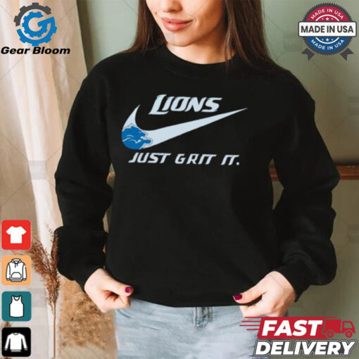 Official Detroit Lions X Nike Just Grit It Shirt