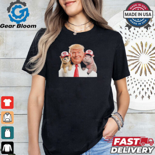 Official Donald Trump Furry & Chonky Dream Team Moo Deng 24 Funny Design T Shirt