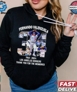 Official Fernando Valenzuela 34 1960 2024 Los Angeles Dodgers Thank You For the Memories Shirt