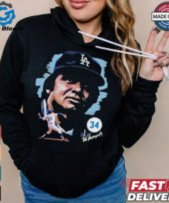 Official Fernando Valenzuela Los Angeles Dodgers Portrait Shirt