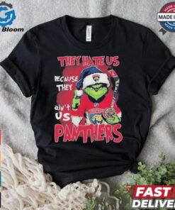 Official Florida Panthers 2024 Grinch They Hate Us Because The Ain’t Us Hockey T Shirt