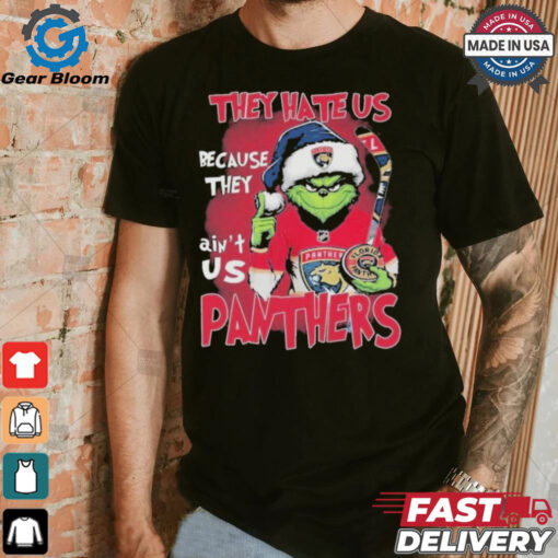 Official Florida Panthers 2024 Grinch They Hate Us Because The Ain’t Us Hockey T Shirt