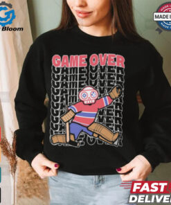 Official Game Over Montreal Live And Die by the Goalie Graphic t shirt