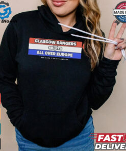 Official Glasgow Rangers 1872 All Over Europe T shirt
