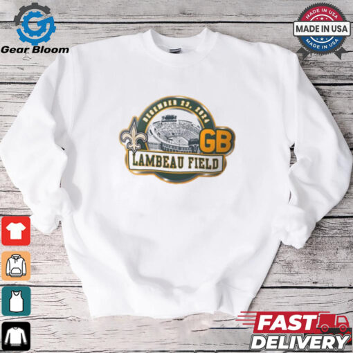 Official Green Bay Packers vs New Orleans Saints 2024 Game Day Lambeau Field Dec 23 Matchup shirt