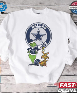 Official Grinch And Max Dallas Cowboys Merry Christmas 2024 Shirt