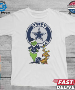 Official Grinch And Max Dallas Cowboys Merry Christmas 2024 Shirt