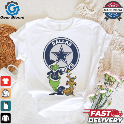 Official Grinch And Max Dallas Cowboys Merry Christmas 2024 Shirt