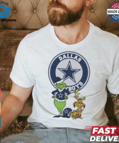 Official Grinch And Max Dallas Cowboys Merry Christmas 2024 Shirt