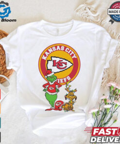 Official Grinch And Max Kansas City Chiefs Merry Christmas 2024 Shirt