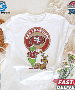 Official Grinch And Max San Francisco 49ers Merry Christmas 2024 Shirt