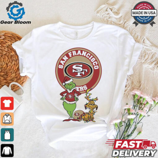 Official Grinch And Max San Francisco 49ers Merry Christmas 2024 Shirt