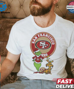 Official Grinch And Max San Francisco 49ers Merry Christmas 2024 Shirt