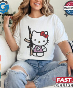 Official Hello Kitty With Gun AK 47 T Shirt