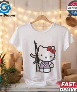 Official Hello Kitty With Gun AK 47 T Shirt