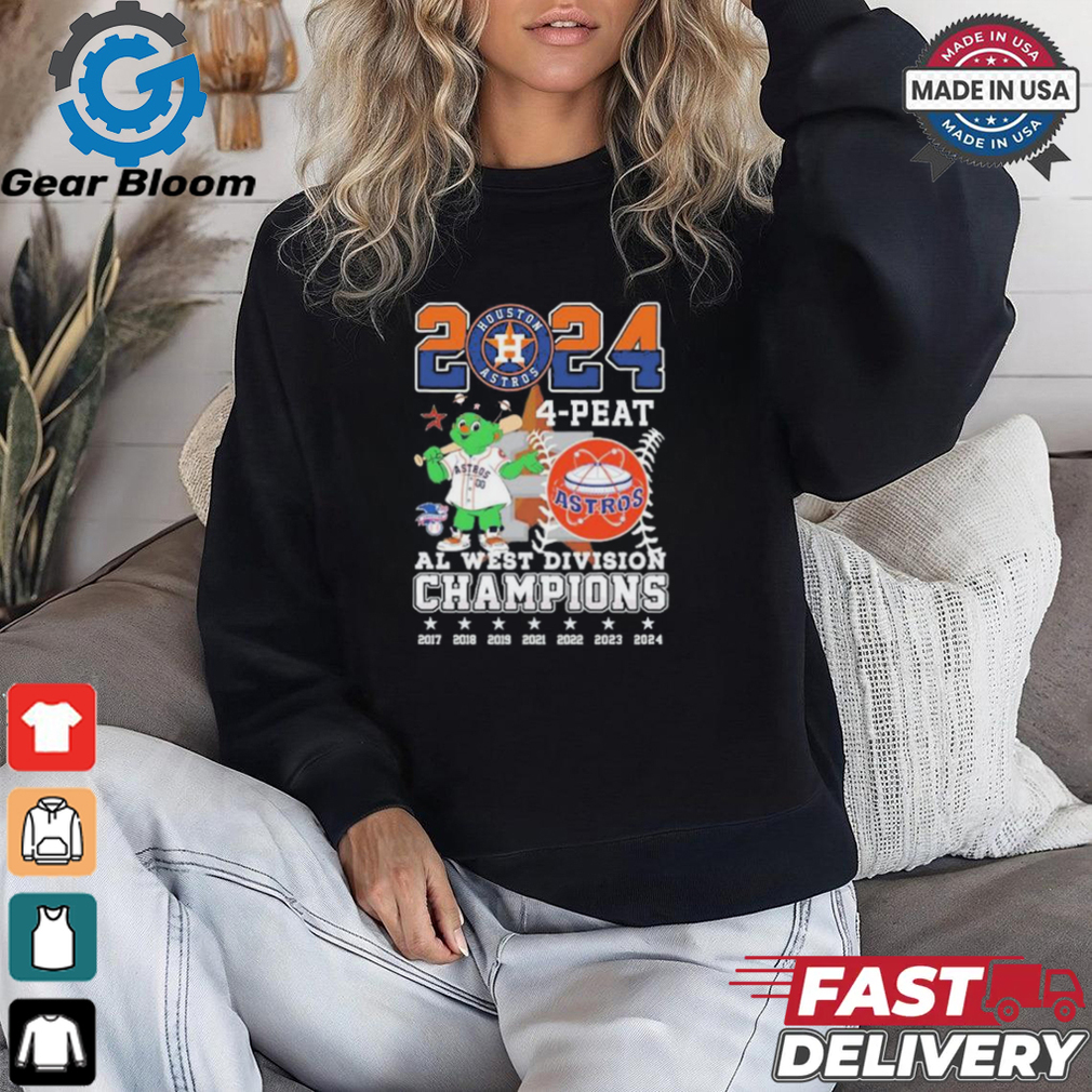 Official Houston Astros Orbit 4 Peat AL West Division Champions hoodie Official Houston Astros Orbit 4 Peat AL West Division Champions hoodie
