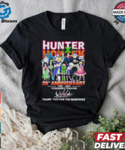 Official Hunter x Hunter 26th Anniversary 1998 2024 Yoshihiro Togashi Thank You For The Memories Signature Shirt