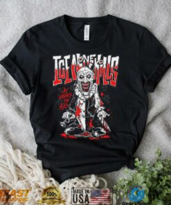 Official Ice Nine Kills A Work of Art Horror Clown Graphic 2024 T shirt