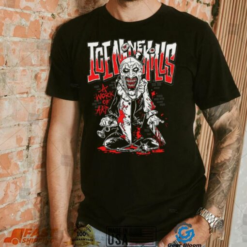 Official Ice Nine Kills A Work of Art Horror Clown Graphic 2024 T shirt