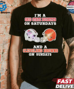 Official I’m A Ohio State Buckeye On Saturdays And A Cleveland Browns On Sundays Shirt