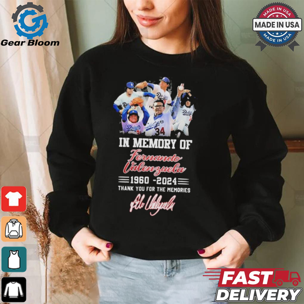Official In Memory Of Fernando Valenzuela Signature Shirt Official In Memory Of Fernando Valenzuela Signature Shirt