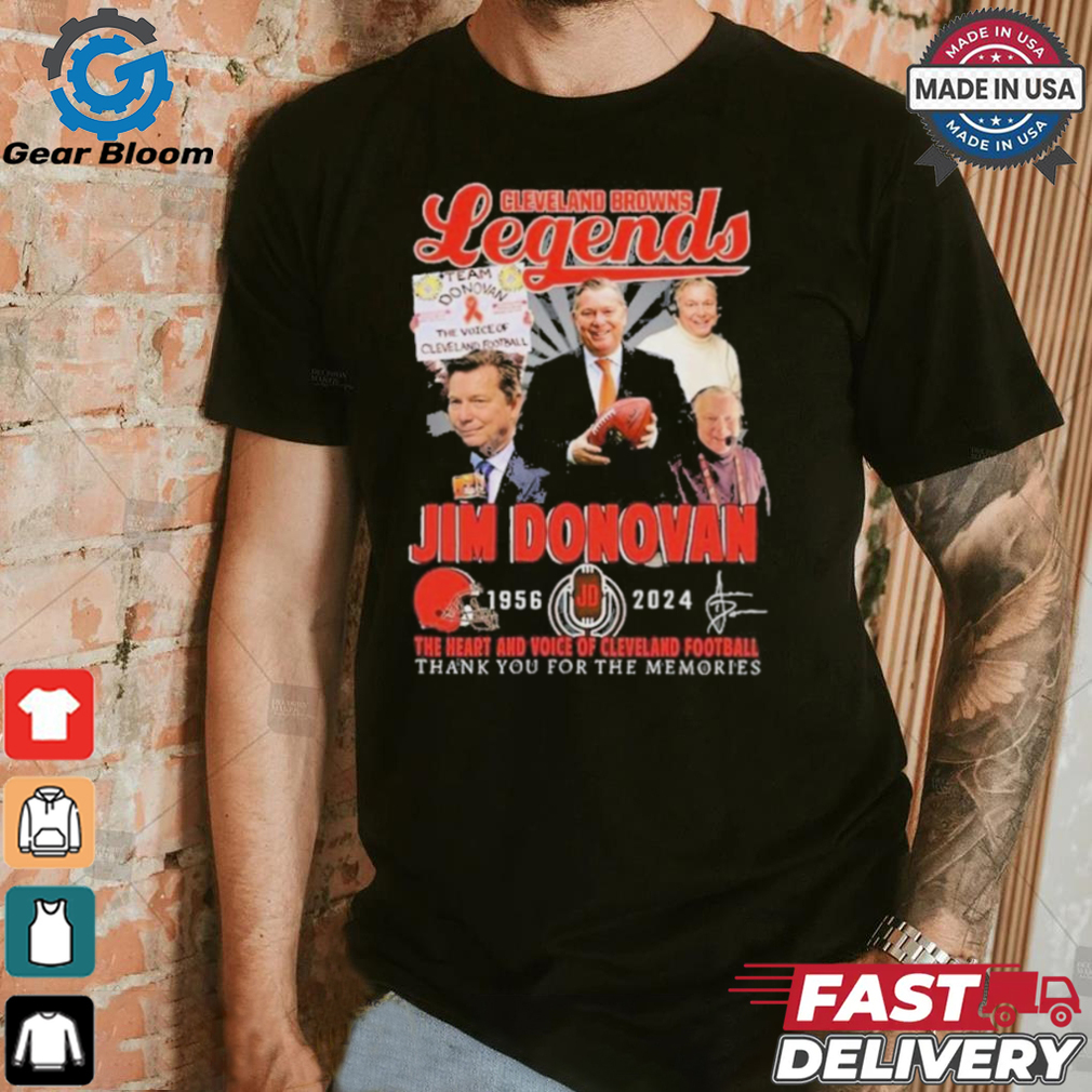 Official Jim Donovan Cleveland Browns Legends 1956 2024 Annivesary T Shirt Official Jim Donovan Cleveland Browns Legends 1956 2024 Annivesary T Shirt