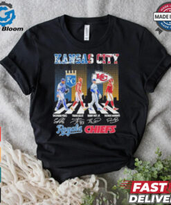 Official Kansas City Chiefs X Kansas City Royals Abbey Road Signatures Shirt