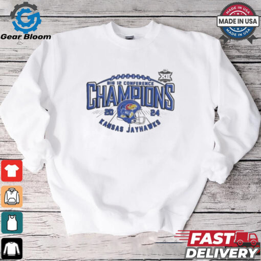 Official Kansas Jayhawks 2024 Big 12 Conference Football Champions Shirt