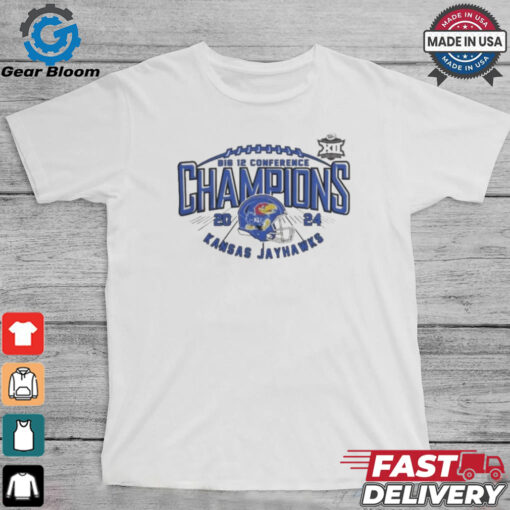 Official Kansas Jayhawks 2024 Big 12 Conference Football Champions Shirt