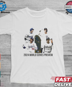 Official LA Dodgers vs NY Yankees 2024 World Series Preview Trophy Matchup Shirt