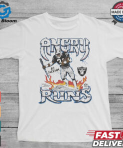 Official Las Vegas Raiders Angry Runs Bo Jackson NFL t shirt