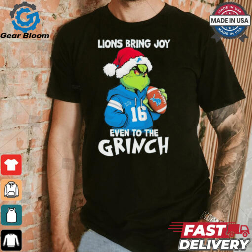 Official Lions Bring Joy Even To The Grinch shirt