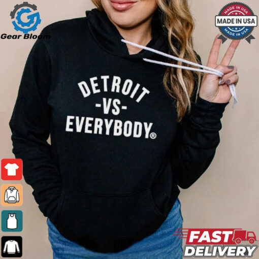 Official Lions Detroit Vs Everybody Detroit Logo Shirt