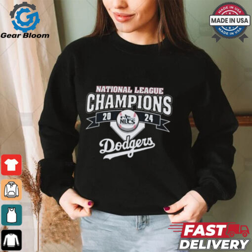 Official Los Angeles Dodgers 2024 National League Champions Franklin T Shirt