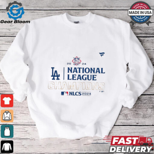 Official Los Angeles Dodgers 2024 National League Champions Locker Room T Shirt